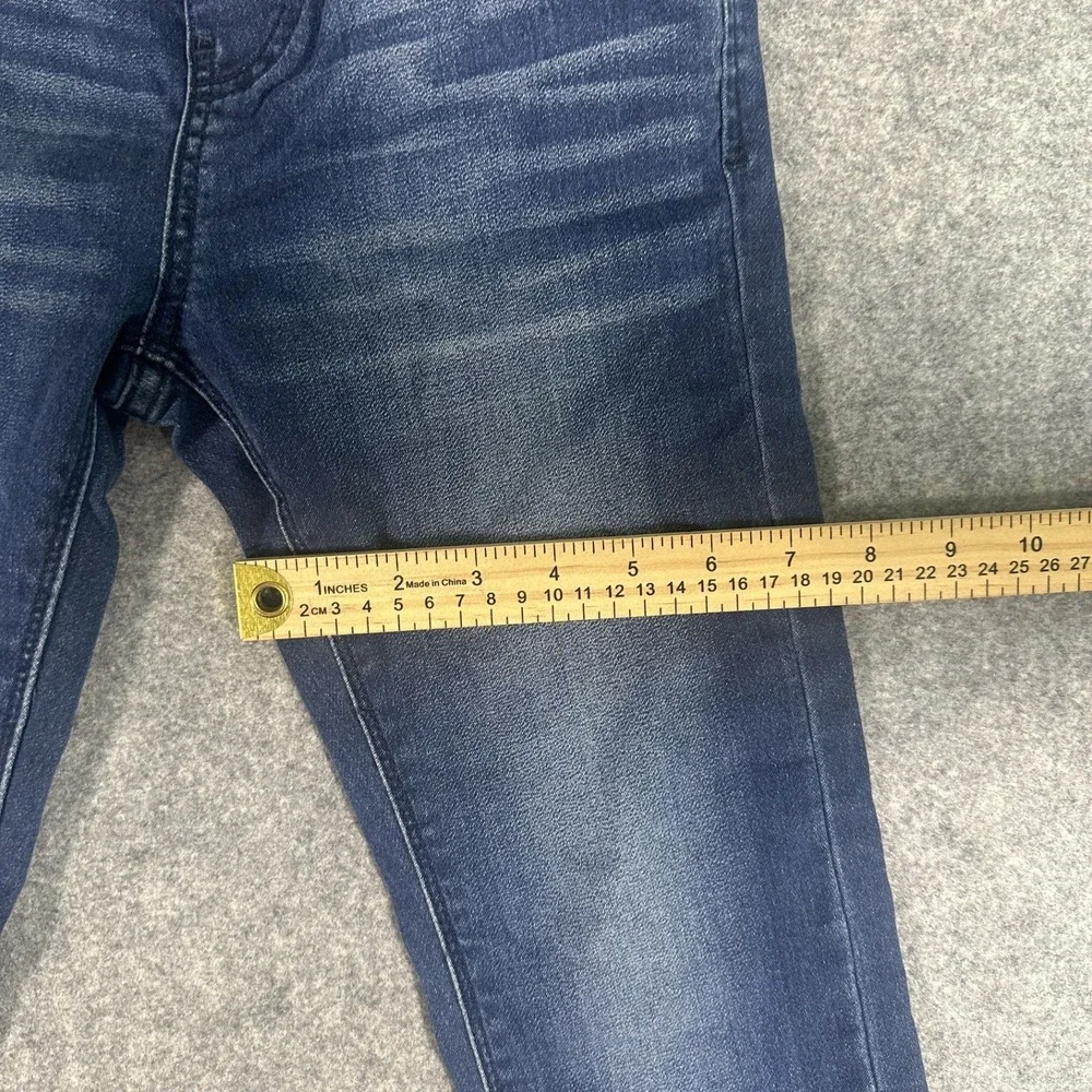 Signature Levi Strauss Gold Pull-On Jeans Boys 7 Blue Stretch Denim ElasticWaist